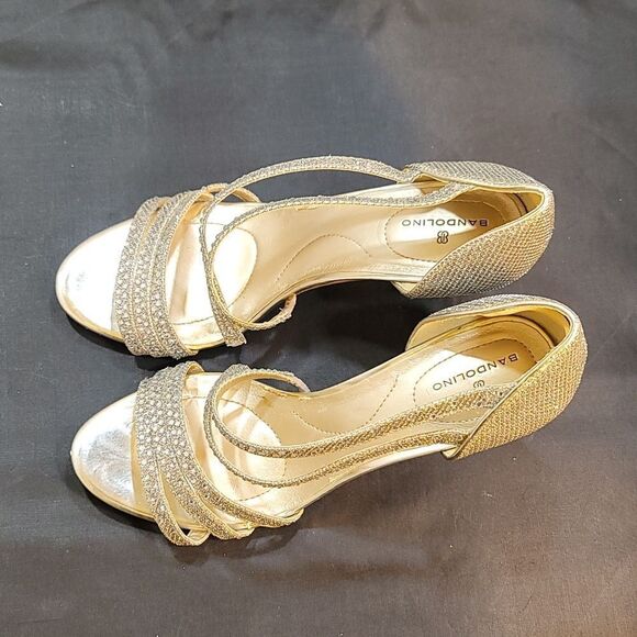 BANDOLINO JEWEL STUDDED ROUND OPEN-TOE HEEL SANDAL - Picture 6 of 15